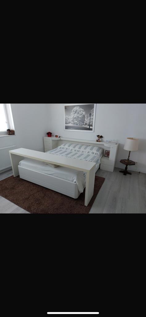 Bed tweepersoons, Huis en Inrichting, Slaapkamer | Complete slaapkamers, Gebruikt, Tweepersoons, Ophalen of Verzenden