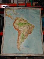 Zuid Amerika school/landkaart, Ophalen of Verzenden, Aardrijkskunde