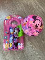Opblaas bodyboard en strandbal Minnie mouse, Ophalen of Verzenden, Mickey Mouse, Gebruikt
