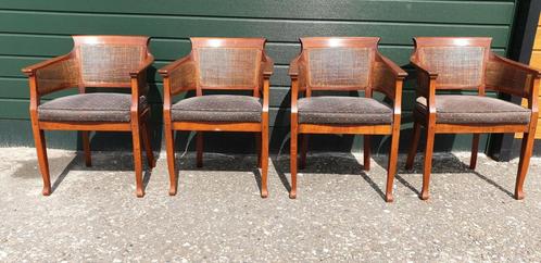 Bannink Jugendstil Schuitema eetkamer armstoelen en meubelen, Huis en Inrichting, Stoelen, Zo goed als nieuw, Stof, Bruin, Ophalen