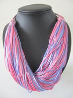 Ketting roze/paars z.g.a.n., Overige materialen, Verstelbaar, Paars, Ophalen of Verzenden