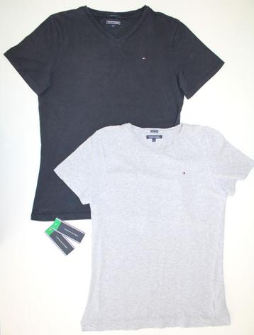 ZGAN Tommy Hilfiger t-shirt navy + grey maat 176 - S organic beschikbaar voor biedingen