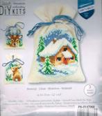 Cado vervaco borduurpakket, set van 3 geurzakjes, kerst 068, Hobby en Vrije tijd, Borduren en Borduurmachines, Ophalen of Verzenden
