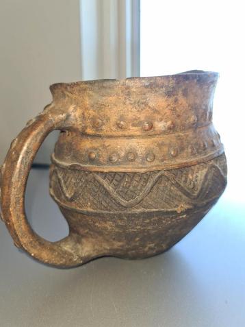 Rituele offerkan Congo terracotta Afrikaanse kan zeer oud beschikbaar voor biedingen