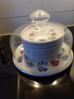Boch boerenbont taartstolp, gaaf, Huis en Inrichting, Keuken | Servies, Ophalen of Verzenden, Aardewerk, Boerenbont, Schaal of Schalen