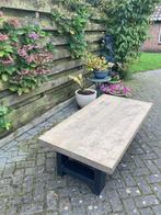 Robuuste salontafel, Zo goed als nieuw, 75 cm of meer, Rechthoekig, Robuust