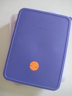 Tupperware paarse vleesdoos met cijfer aanduiding, Huis en Inrichting, Keuken | Tupperware, Ophalen, Gebruikt, Paars, Schaal