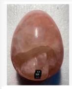 Korting XL Rozekwarts Ei met schildpad uit ei kruipend 9 cm, Nieuw, Ophalen of Verzenden, X, X