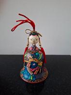 Handbeschilderde Aziatische Bel met Rood Koord, Ophalen of Verzenden, Nieuw