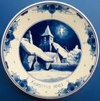 Kerstmis 1962 Porceleyne Fles 18cm (5*) kerktoren in winter, Antiek en Kunst, Ophalen of Verzenden