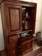 Leuke, diepe kast met klep, deuren en lades, Ophalen, Gebruikt, Met deur(en), Teakhout