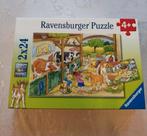 Ravensburger 2x puzzel boerderijleven, Ophalen of Verzenden, 10 tot 50 stukjes, Zo goed als nieuw, 4 tot 6 jaar