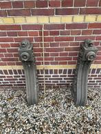 2 Antieke stenen consoles / sokkels, 85cm, Ophalen
