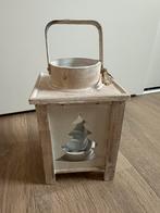 Landelijk kerst windlicht / lantaarn, Diversen, Kerst, Ophalen of Verzenden, Zo goed als nieuw