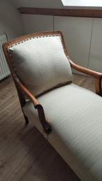 Vintage chaise longue / meridienne / long chair op wieltjes, Huis en Inrichting, Banken | Sofa's en Chaises Longues, Klassiek / Vintage