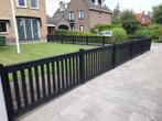 Zwart gespoten tuinhek tuinpoortje, Met poort, Nieuw, Ophalen of Verzenden, Tuinhek