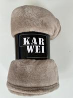 Taupe fleece plaid, woondeken, kleed Karwei, 130x180, Nieuw, Ophalen of Verzenden, Nieuw