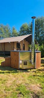 Kunststof hottub houtgestookt, 200 cm, thermohout, isolatie, Ophalen, Nieuw, 7251MZ, Vast