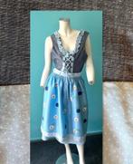 Premium Trachten Dirndljurk grijs/blauw maat 48, Jurk, Premium Trachten, Zo goed als nieuw, Verzenden