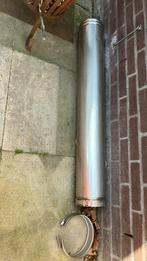 Kachelpijp dubbelwandig aluminium, Doe-het-zelf en Verbouw, Buizen en Afvoer, Ophalen, Aluminium, Minder dan 2 meter