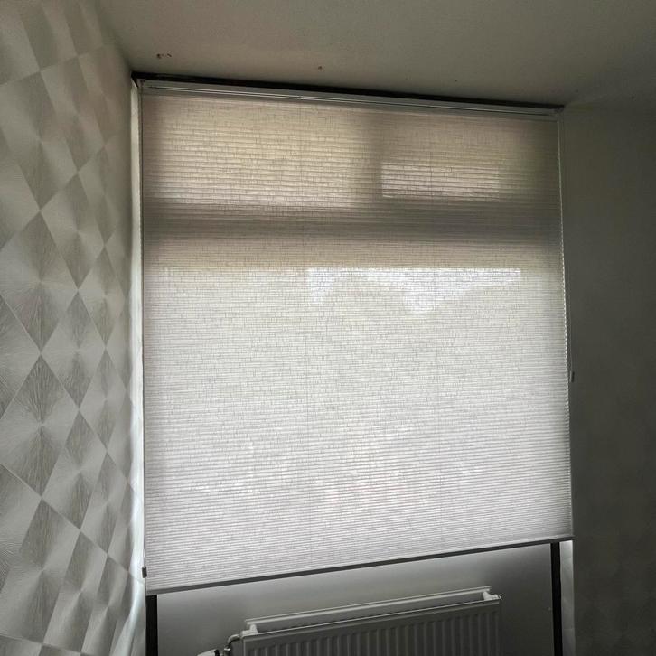 Plissé gordijn Kwantum - Nieuw, verkeerde maat, Huis en Inrichting, Stoffering | Gordijnen en Lamellen, Nieuw, 150 tot 200 cm