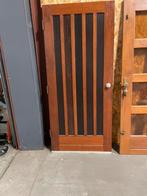 Massief houten buitendeur. 211 hoog 92,5 breed afsluitbaar, Ophalen of Verzenden, Gebruikt, Hout