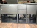 Ikea kallax kast zwart, Huis en Inrichting, Ophalen, Met deur(en), Zo goed als nieuw, Minder dan 150 cm