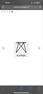 Nieuwe Zwarte Fly Tafelpoten - gepoedercoat, Huis en Inrichting, Ophalen, Tafelpoot, Nieuw, Minder dan 50 cm