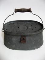 Antiek zinken visemmertje voor levend aas, Antiek en Kunst, Antiek | Overige Antiek, Ophalen of Verzenden