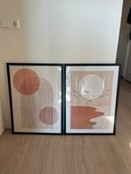2 nieuwe ingelijste posters 50x70cm, Huis en Inrichting, Ophalen, Zo goed als nieuw