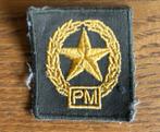 Stoffen Brevet PM Schutter eerste klas, Ophalen of Verzenden, Marechaussee, Nederland, Embleem of Badge