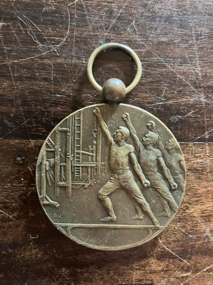 Turnmedaille Zaansche Feestweek 1920, Antiek en Kunst, Antiek | Overige Antiek, Ophalen