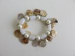 armband met schelpen, Ophalen of Verzenden, Zo goed als nieuw, Overige materialen, Met bedels of kralen