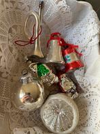 Antieke kerstversiering- glas - oa trompetje. 7 x, Verzenden, Gebruikt