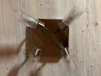 Plafondlamp met 4 lampen, Huis en Inrichting, Ophalen of Verzenden, Zo goed als nieuw, Glas