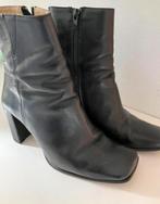 Enkel laarsjes, Invito echt leer, Zwart, Lage of Enkellaarzen, Ophalen of Verzenden, Zo goed als nieuw