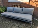 Lounge tuinbank 3-persoons met ligfunctie, Tuin en Terras, Ophalen, Gebruikt, 3 zitplaatsen, Aluminium