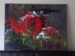Abstract schilderij. Afmeting 76 x 100 cm. Dik 4 cm. Kleurig, Oorspronkelijke maker, Nieuw, Ophalen of Verzenden, Schilderij