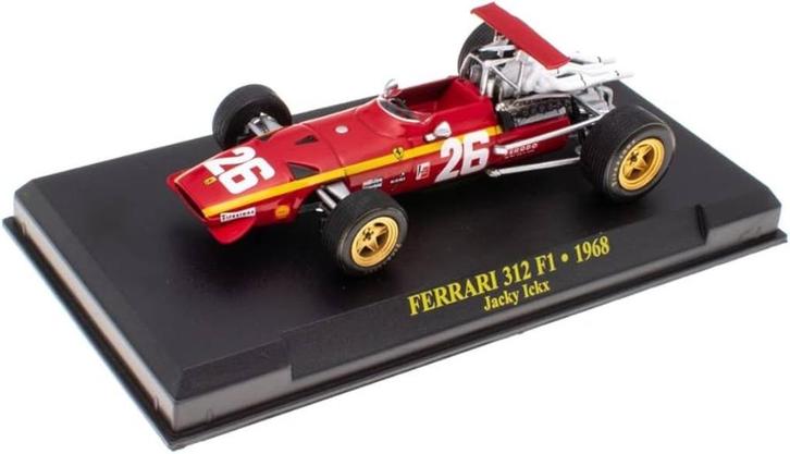 39523: Ferrari 312 F1 - Jacky Ickx - 1968 - Atlas 1:43, Hobby en Vrije tijd, Modelauto's | 1:43, Zo goed als nieuw, Auto, Overige merken
