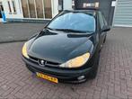 Peugeot 206 1.4 XT 3D AUT 2004 Zwart, Auto's, Peugeot, Zwart, Zwart, Particulier, 1100 kg