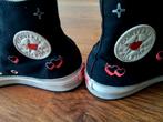 Converse All Stars met hartjes - Maat 37, Zwart, Converse, Ophalen of Verzenden, Sneakers of Gympen