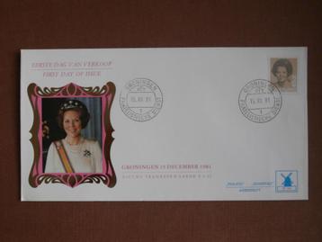 NL 1981; FDC W46 KONINGIN BEATRIX LEES beschikbaar voor biedingen