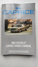 Instructieboekje / Owner's Manual - Chevrolet Caprice, Auto diversen, Handleidingen en Instructieboekjes, Ophalen of Verzenden