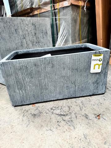 Langwerpige bloembakken - 100 cm - betonkleur beschikbaar voor biedingen
