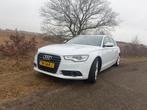 Audi A6 3.0TDI 180KW Avant Quat S-tr 2013 Wit, Zwart, 2000 kg, Leder en Stof, Wit