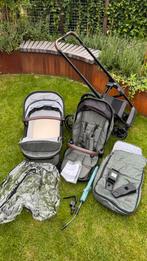 Qute Q-Rider kinderwagen + maxi-cosi adapter en regenhoes, Zo goed als nieuw, Combiwagen, Verstelbare duwstang, Ophalen