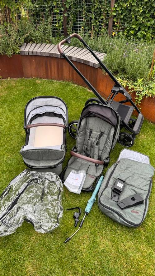 Qute Q-Rider kinderwagen + maxi-cosi adapter en regenhoes, Kinderen en Baby's, Kinderwagens en Combinaties, Zo goed als nieuw