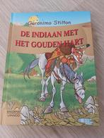 Geronimo Stilton - De indiaan met het gouden hart, Fictie algemeen, Geronimo Stilton, Ophalen of Verzenden, Zo goed als nieuw