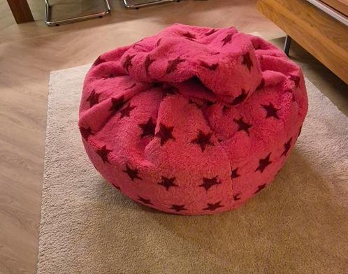 Sitting Point BeanBag Fluffy Stars XL - Roze, Huis en Inrichting, Zitzakken, Gebruikt, Roze, Ophalen