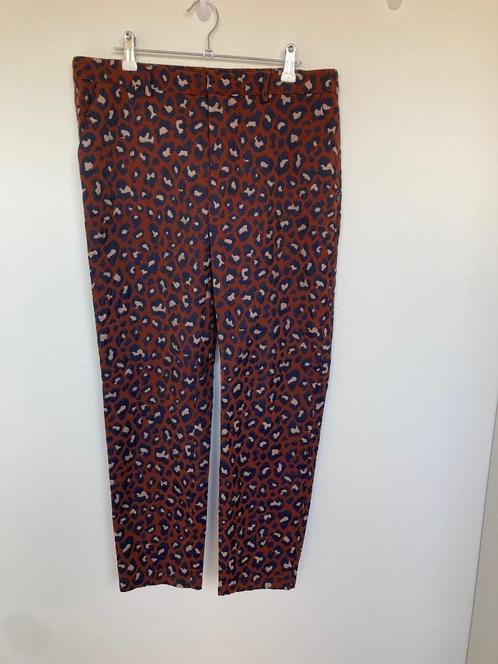 Scotch & Soda pantalon panterprint roest blauw maat 3/M, Kleding | Dames, Broeken en Pantalons, Zo goed als nieuw, Maat 38/40 (M)